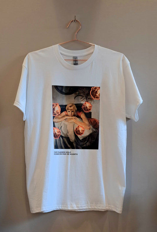 Playera "Solo piensas en pan de muerto"